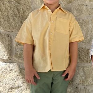 H&M Kids Yellow Button Down Shirt